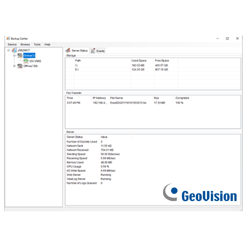Licencia GEOVISION™ GV-Backup Center//GEOVISION™ GV-Backup Center License