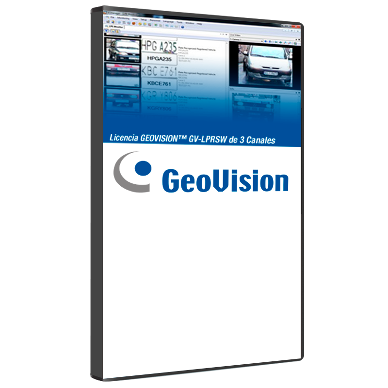 Licencia GEOVISION™ GV-LPRSW de 3 Canales//GEOVISION™ GV-LPRSW License for 3 Channels