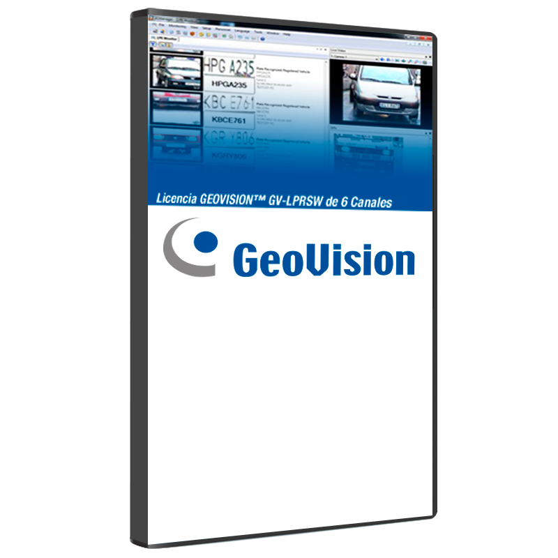 Licencia GEOVISION™ GV-LPRSW de 6 Canales//GEOVISION™ GV-LPRSW License for 6 Channels