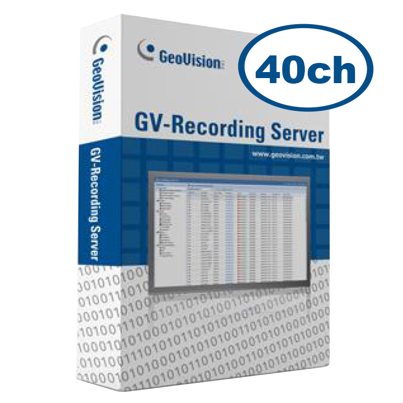 Licencia GEOVISION™ Recording Server (GV) GV-RS GV040//GEOVISION™ Recording Server (GV) GV-RS GV040 License