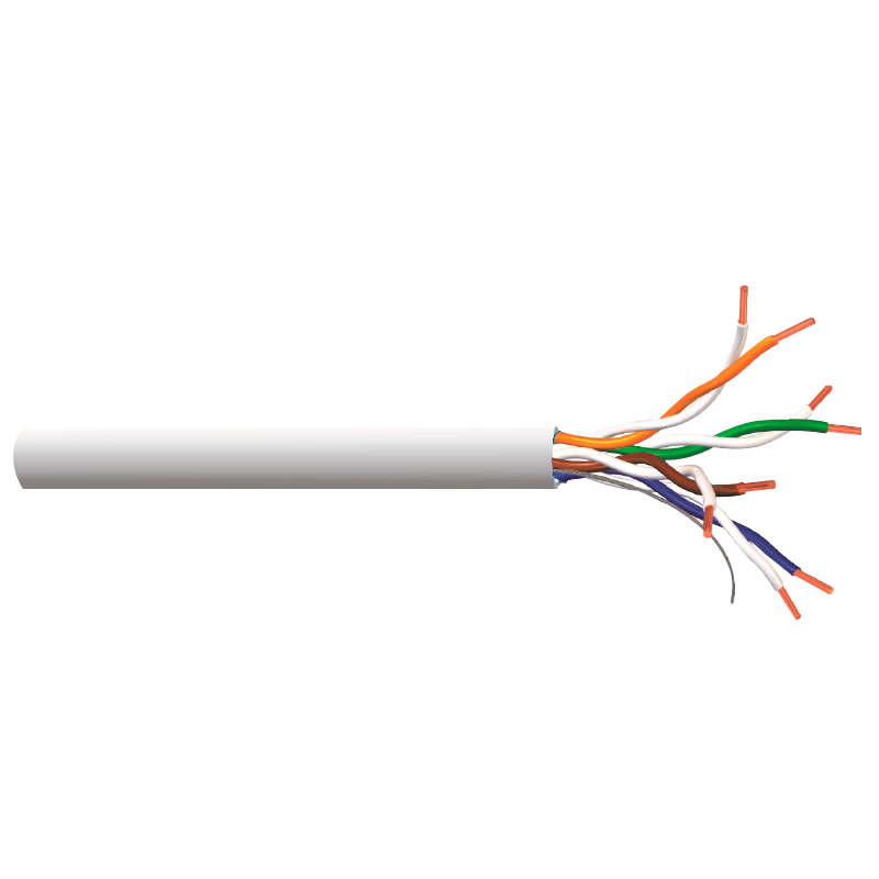 Cable U/UTP GeneralCable® JetLAN™ Cat5e de 4 Pares PVC + PE (Fca) - Blanco//GeneralCable® JetLAN™ U/UTP Cat5e 4 Pairs PVC + PE (Fca) Cable - White