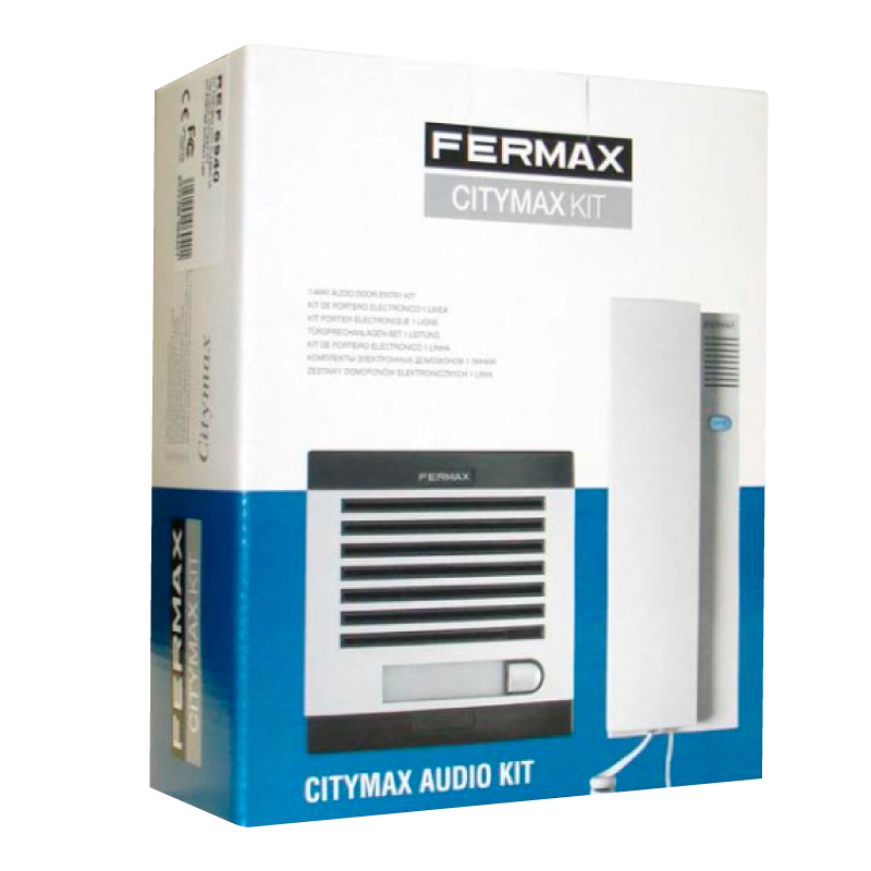 Kit FERMAX® CITYMAX™ 1/L AG 230V TEL. BL (Placa CITYMAX™ y Telefonillo LOFT™)//Kit FERMAX® CITYMAX™ 1/L AG 230V TEL. BL (CITYMAX™ Entry Panel and LOFT™ Telephone)