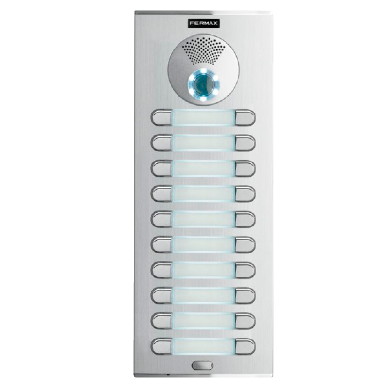 Placa FERMAX® CITY™ S7 CP210 DUOX™ Color (Video) - 20 Pulsadores//FERMAX® CITY™ S7 CP210 DUOX™ Color Entry Panel (Video) - 20 Pushbuttons