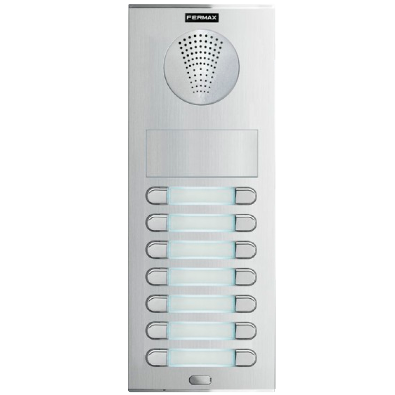 Placa FERMAX® CITY™ S6 AVP207 VDS™ (Audio) - 14 Pulsadores//FERMAX® CITY™ S6 AVP207 VDS™ Entry Panel (Audio) - 14 Buttons
