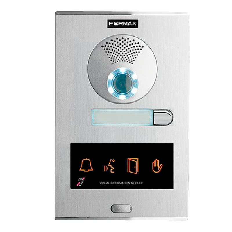 Placa FERMAX® CITY™ DUOX™ Color 1/L (Video) - Pantalla Informativa//FERMAX® CITY™ DUOX™ Color 1/L Plate (Video) - Information Screen