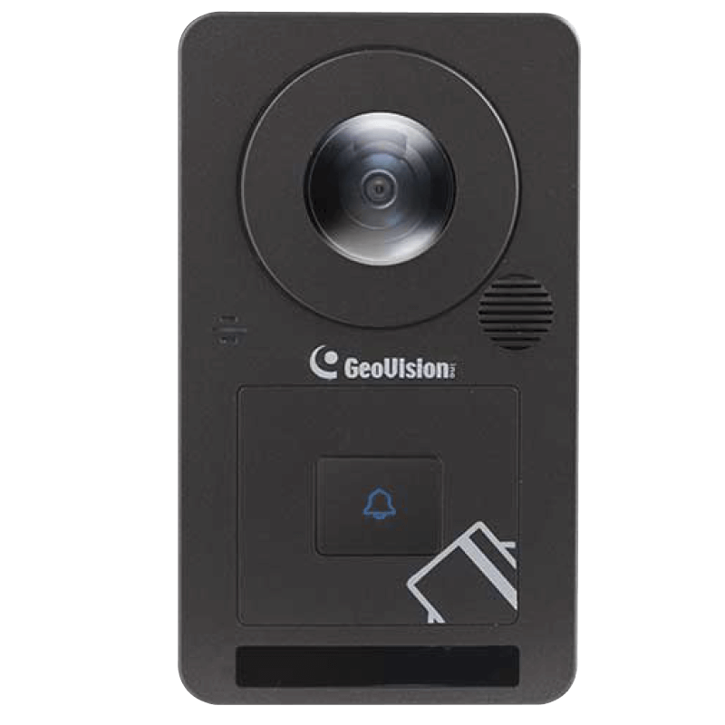 Video-Interfono + Lector RFID GEOVISION™ GV-CS1320 (Incl. Controlador)//GEOVISION™ GV-CS1320 Video-Intercom + RFID Reader (Controller Incl.)