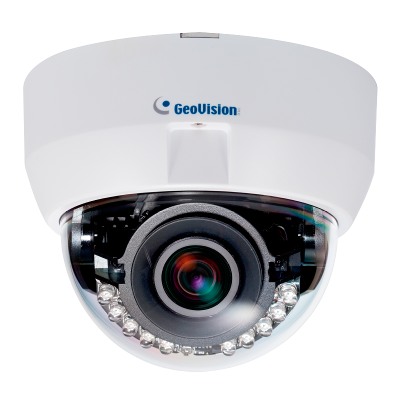 Minidomo IP GEOVISION™ GV-MD8710 de 8MPx 2x 4-8mm con IR 30m//GEOVISION™ GV-MD8710 with 8MPx 2x 4-8mm Mini Dome + IR 30m