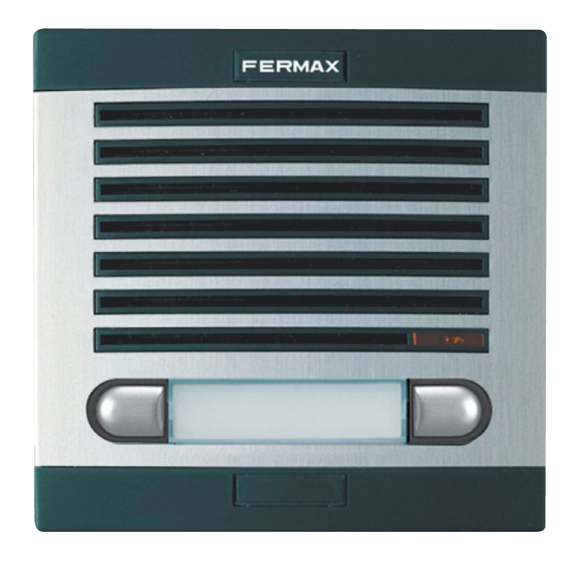 Placa de Audio FERMAX® CITY™ Classic 1 AP 201 (4+N) - 2 Pulsadores//FERMAX® CITY™ Classic 1 AP 201 (4+N) Audio Entry Panel - 2 Push Buttons