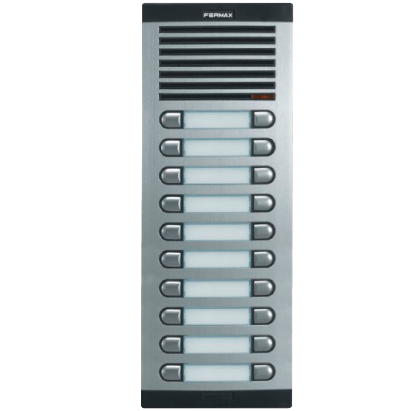 Placa de Audio FERMAX® CITY™ Classic 7 AP 210 (4+N) - 20 Pulsadores//FERMAX® CITY™ Classic 7 AP 210 Audio Entry Panel (4+N) - 20 Push Buttons