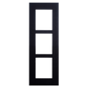 Marco de Instalación Empotrada para Caja 2N® de 3 Módulos Negro//2N® Recessed Frame for 3 Black Modules