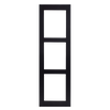 Marco de Instalación en Superficie 2N® para 3 Módulos Negro//2N® Surface Installation Frame for 3 Black Modules