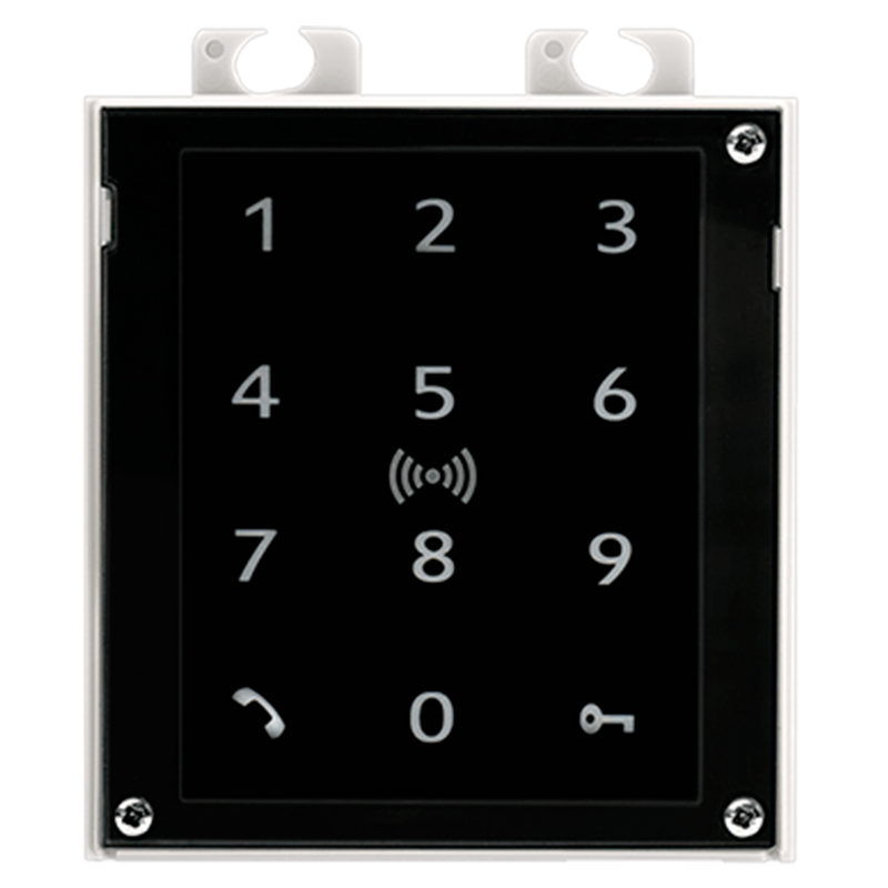 Módulo Teclado Táctil + RFID 125 KHz + 13.56 MHz + NFC para 2N® Helios IP Verso™//Touch Keypad + RFID 125 KHz + 13.56 MHz + NFC Module for 2N® Helios IP Verso™