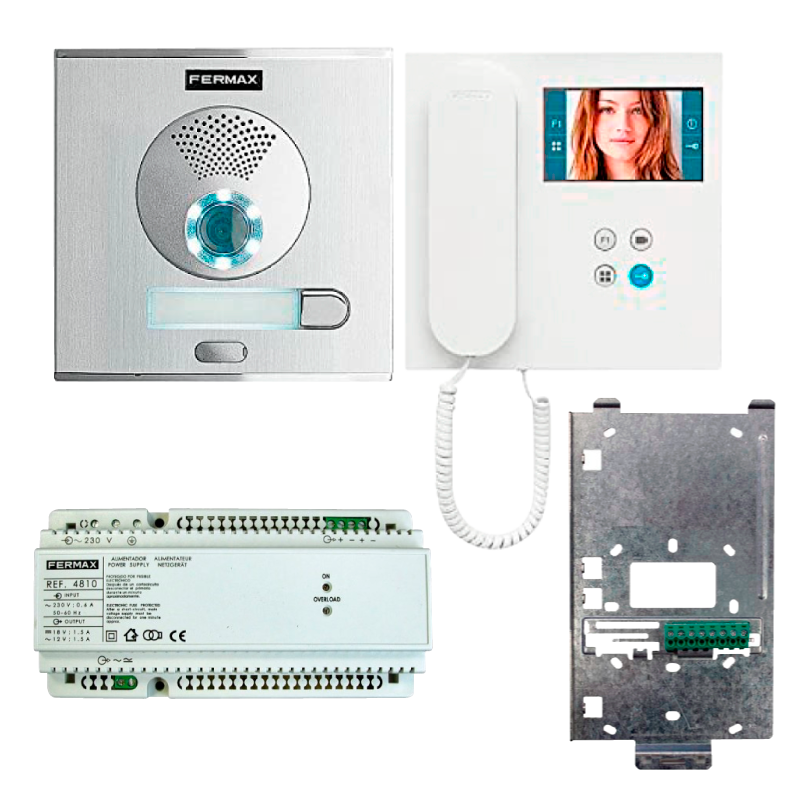 Kit FERMAX® VEO™ VDS™ Color 1/L (Placa CITY™ y Monitor VEO™)//FERMAX® VEO™ VDS™ Color 1/L Kit (CITY™ Entry Panel and VEO™ Monitor)