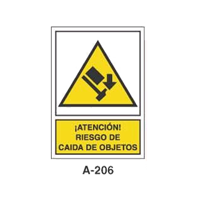 Placa de Aviso de Peligro Tipo 1 (Placa - Clase B)//Warning & Danger Signboard Type 1 (Plastic Sheet - Class B)