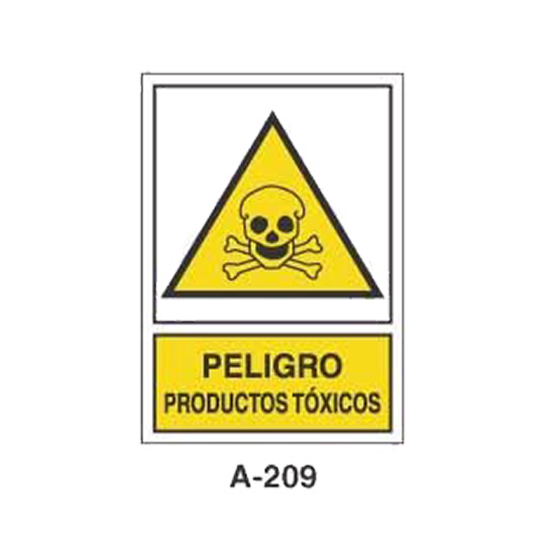 Placa de Aviso de Peligro Tipo 1 (Lámina - Clase A)//Warning & Danger Signboard Type 1 (Plastic Sheet - Class A)