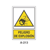 Placa de Aviso de Peligro Tipo 1 (Lámina - Clase A)//Warning & Danger Signboard Type 1 (Plastic Sheet - Class A)