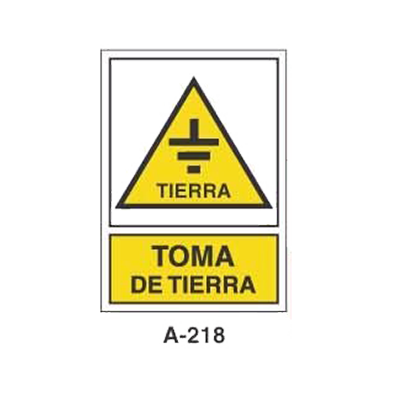 Placa de Aviso de Peligro Tipo 1 (Lámina - Clase A)//Warning & Danger Signboard Type 1 (Plastic Sheet - Class A)