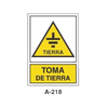 Placa de Aviso de Peligro Tipo 1 (Lámina - Clase A)//Warning & Danger Signboard Type 1 (Plastic Sheet - Class A)