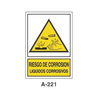 Placa de Aviso de Peligro Tipo 1 (Lámina - Clase A)//Warning & Danger Signboard Type 1 (Plastic Sheet - Class A)