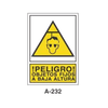 Placa de Aviso de Peligro Tipo 1 (Lámina - Clase A)//Warning & Danger Signboard Type 1 (Plastic Sheet - Class A)