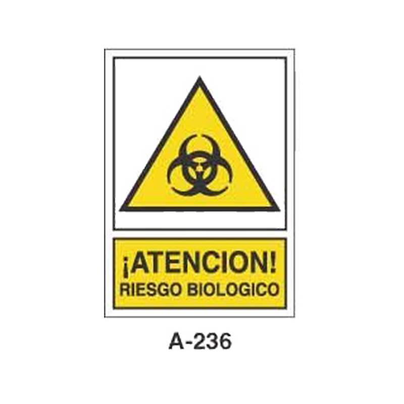 Placa de Aviso de Peligro Tipo 1 (Placa - Clase B)//Warning & Danger Signboard Type 1 (Plastic Sheet - Class B)