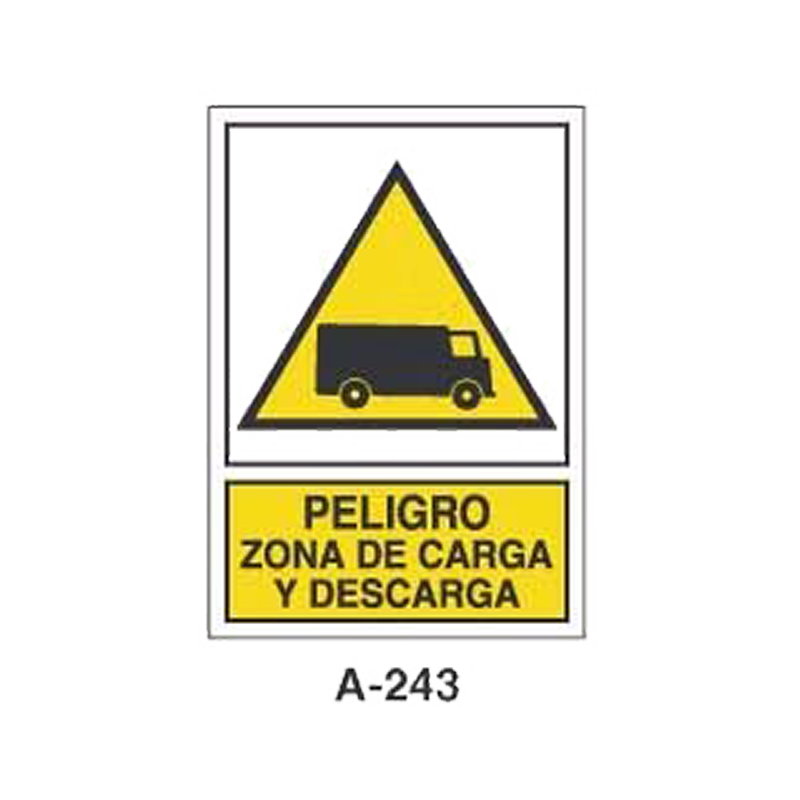 Placa de Aviso de Peligro Tipo 2 (Placa - Clase B)//Warning & Danger Signboard Type 2 (Plastic Sheet - Class B)