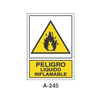 Placa de Aviso de Peligro Tipo 2 (Lámina - Clase A)//Warning & Danger Signboard Type 2 (Plastic Sheet - Class A)