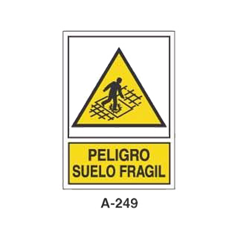 Placa de Aviso de Peligro Tipo 2 (Placa - Clase B)//Warning & Danger Signboard Type 2 (Plastic Sheet - Class B)