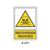 Placa de Aviso de Peligro Tipo 2 (Placa - Clase B)//Warning & Danger Signboard Type 2 (Plastic Sheet - Class B)