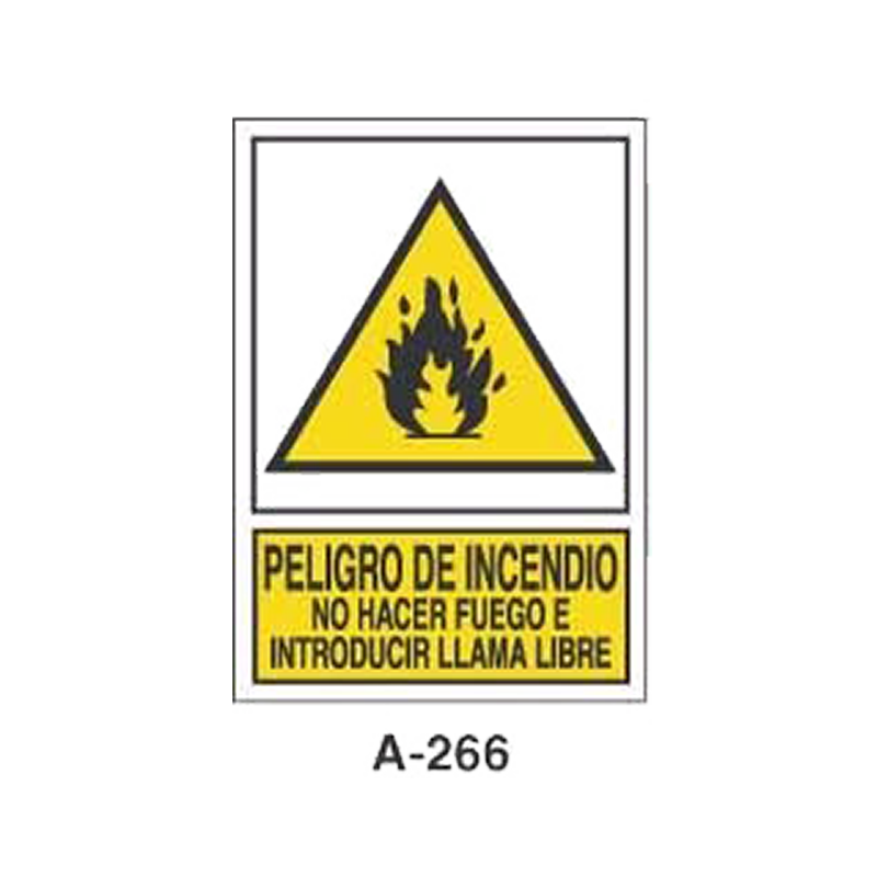 Placa de Aviso de Peligro Tipo 2 (Lámina - Clase A)//Warning & Danger Signboard Type 2 (Plastic Sheet - Class A)