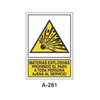 Placa de Aviso de Peligro Tipo 3 (Placa - Clase B)//Warning & Danger Signboard Type 3 (Plastic Sheet - Class B)