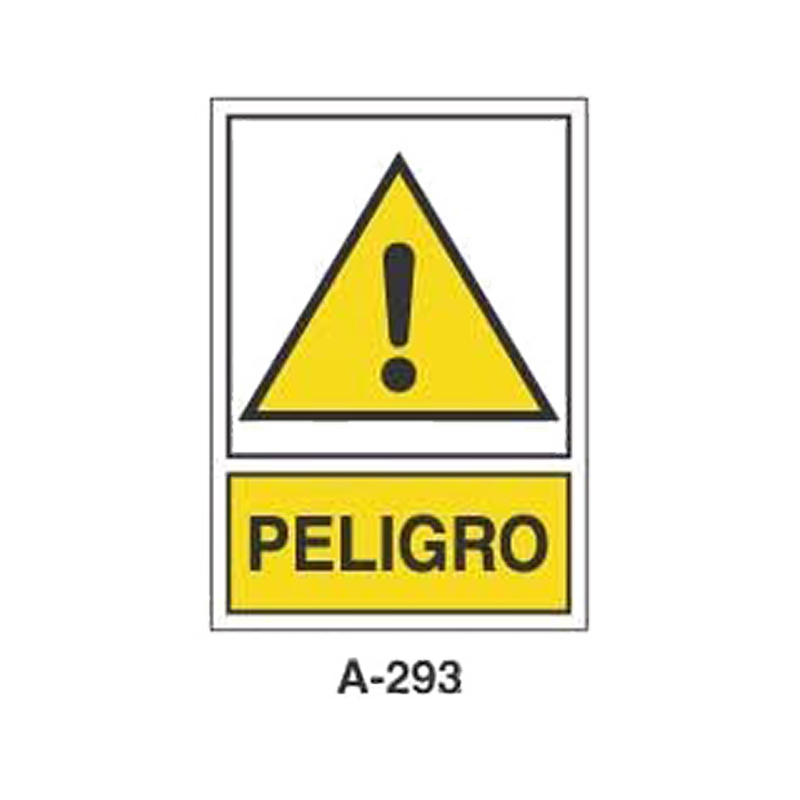 Placa de Aviso de Peligro Tipo 3 (Placa - Clase B)//Warning & Danger Signboard Type 3 (Plastic Sheet - Class B)