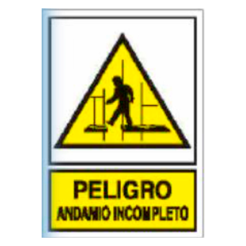 Placa de Aviso de Peligro Tipo 3 (Placa - Clase B)//Warning & Danger Signboard Type 3 (Plastic Sheet - Class B)