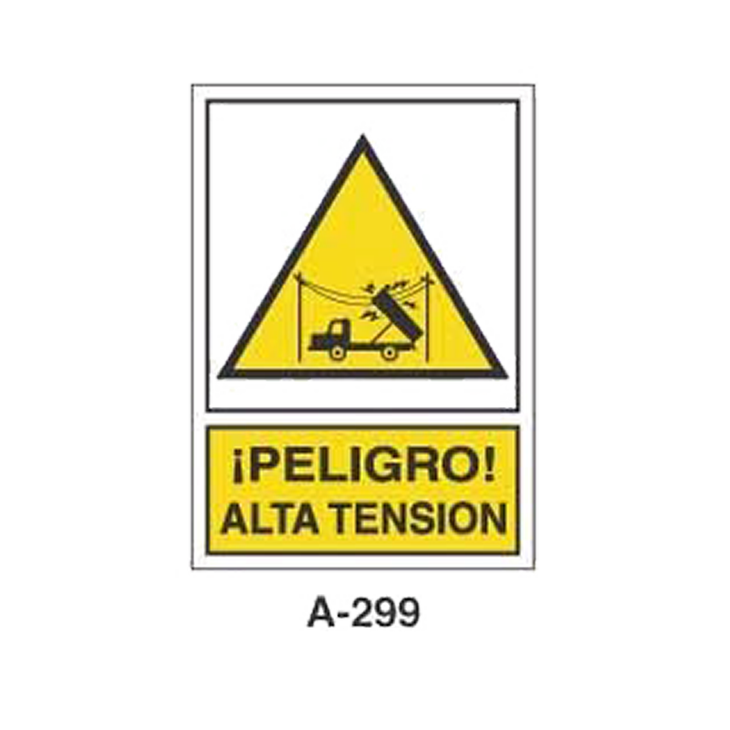 Placa de Aviso de Peligro Tipo 3 (Lámina - Clase A)//Warning & Danger Signboard Type 3 (Plastic Sheet - Class A)