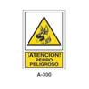 Placa de Aviso de Peligro Tipo 3 (Lámina - Clase A)//Warning & Danger Signboard Type 3 (Plastic Sheet - Class A)