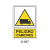 Placa de Aviso de Peligro Tipo 3 (Lámina - Clase A)//Warning & Danger Signboard Type 3 (Plastic Sheet - Class A)