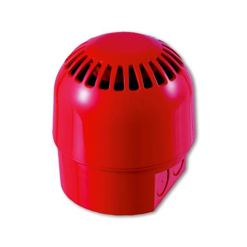 Sirena de Incendio KILSEN® Multi-Tono Roja para Tubo Visto//KILSEN® Red Multi-Tone Fire Sounder for Tubes