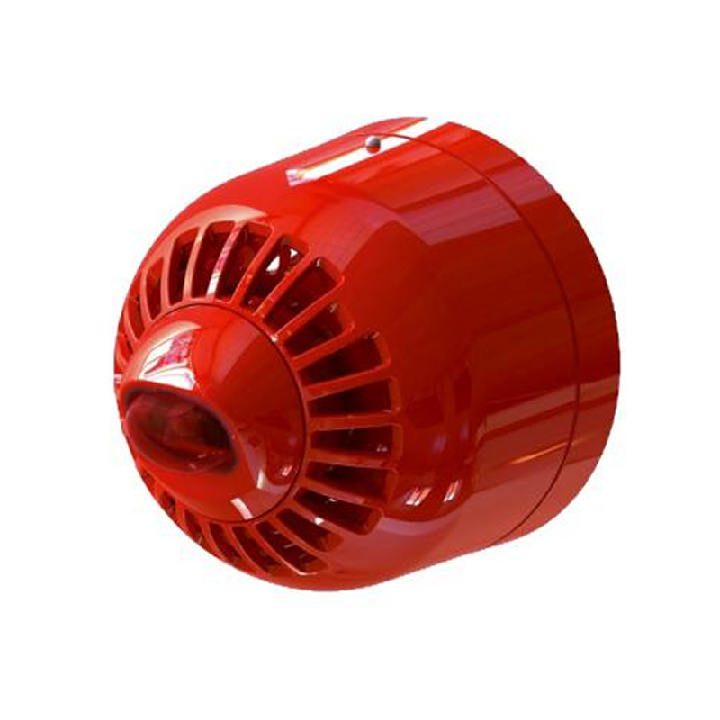 Sirena de Incendio KILSEN® Multi-Tono Roja de Pared//KILSEN® Red Multi-Tone Fire Sounder for Wall