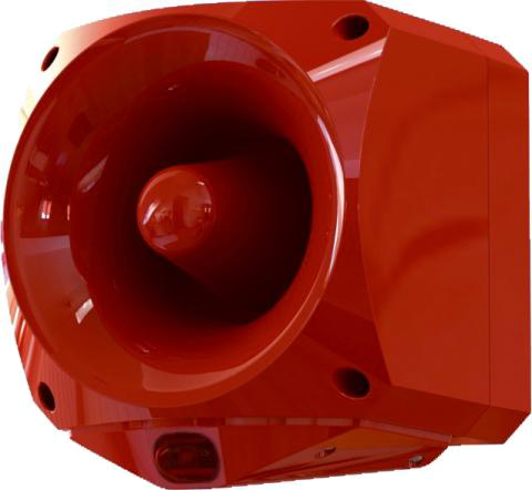 Sirena Multi-Tono KILSEN® con Flash Estroboscópico Rojo IP66//KILSEN® Multi-Tone Sounder with Red Strobe Light IP66