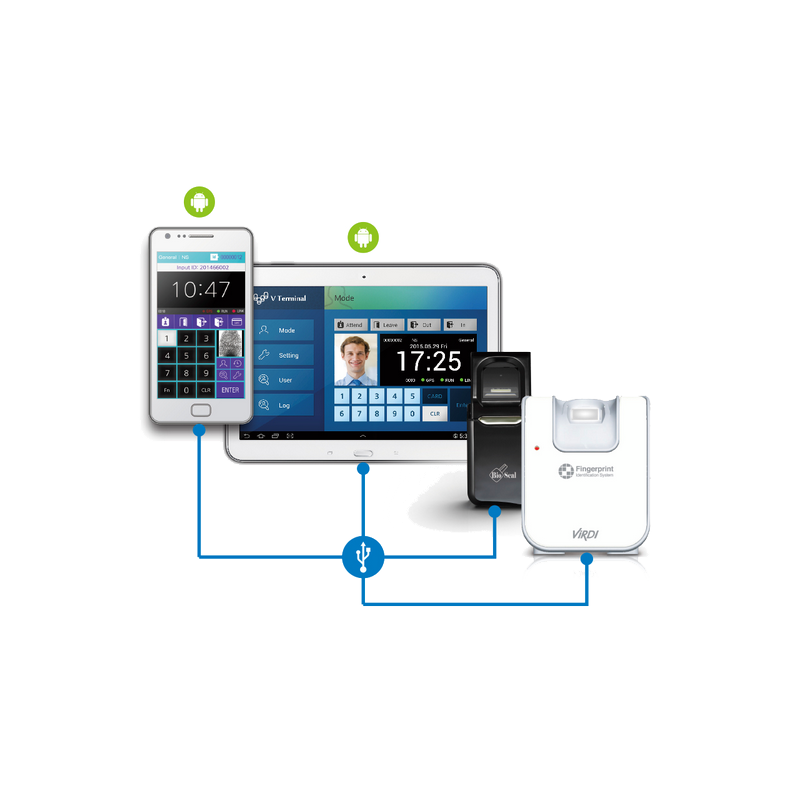 Biométrico de Enrolamiento VIRDI® BIO SEAL V-TERMINAL//VIRDI® BIO SEAL V-TERMINAL Enrollment Biometric Reader