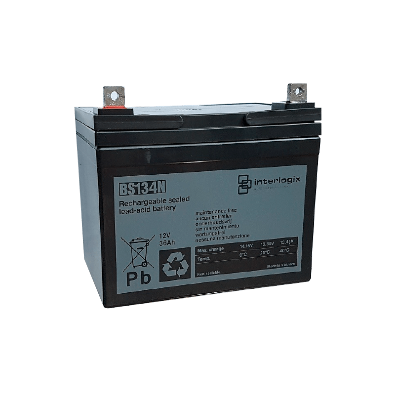 Batería de Plomo UTC™ Interlogix® 12VDC 36Ah//UTC™ Interlogix® Lead Battery 12VDC 36Ah