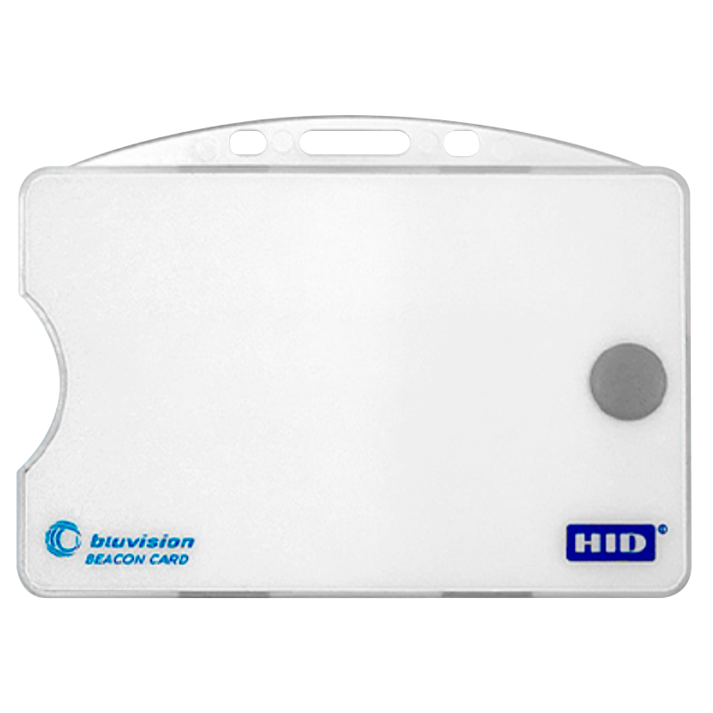 Tarjeta-Beacon HID® Bluvision™ BEEK con Botón de Aviso//HID® Bluvision™ BEEKs Duress Badge