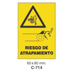 Cartel Adhesivo de Seguridad para Indicaciones de Oficinas y de Peligro//Adhesive Safety Signboard for Office and Danger Instructions