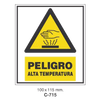 Cartel Adhesivo de Seguridad para Indicaciones de Oficinas y de Peligro//Adhesive Safety Signboard for Office and Danger Instructions
