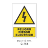Cartel Adhesivo de Seguridad para Indicaciones de Obra y de Peligro//Adhesive Safety Signboard for Work and Danger Instructions