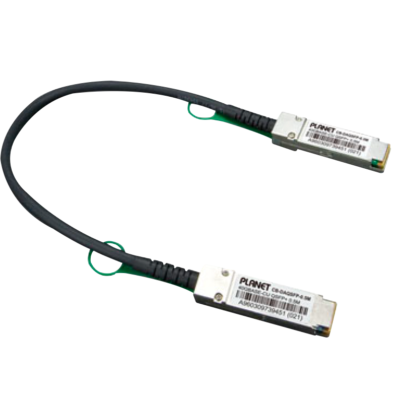 PLANET™ 40G QSFP+ Direct-attached Copper Cable (0.5M in length)//PLANET™ 40G QSFP+ Direct-attached Copper Cable (0.5M in length)