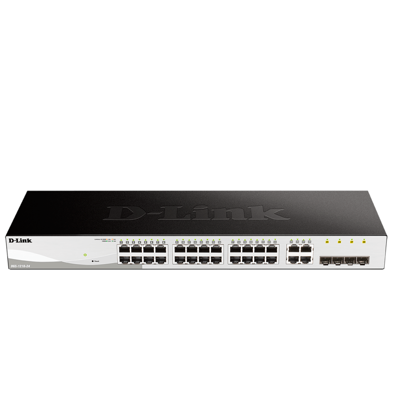 Switch D-Link® Gigabit de 24 Puertos Ethernet (+4 1000BaseT/SFP) - L2//D-Link® Gigabit 24-Port Ethernet Switch (+4 1000BaseT/SFP) - L2