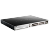 Switch D-Link® Gigabit PoE+ de 24 Puertos Ethernet (+2 TP, +4 SFP+ 10G) Apilable - L3 (370W)//D-Link® Gigabit Ethernet 24-PoE+ Ports (+2 TP, +4 SFP+ 10G) Stackable Switch - Layer 3 (370W)