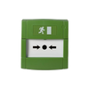 Pulsador Manual KILSEN® Verde, de Superficie y Elemento de Cristal//KILSEN® Green Manual Push Button (Surface and Glass Element)