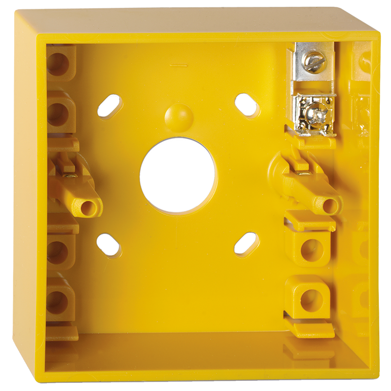 Base para Pulsador de Alarma UTC™ Aritech™ - AMARILLA//Surface Mount Back-Box UTC™ Aritech™ Manual Call Points - YELLOW